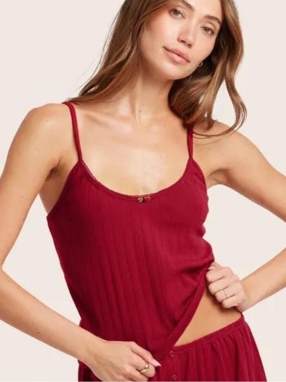 SET Active Pointelle Cami Love